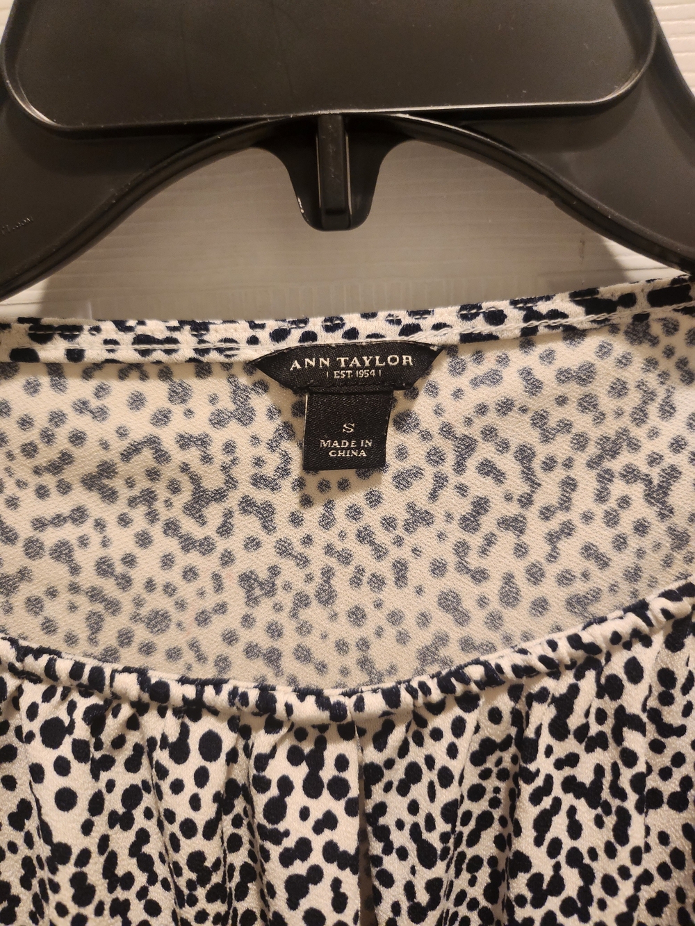 Ann Taylor White and Black Printed Skirt